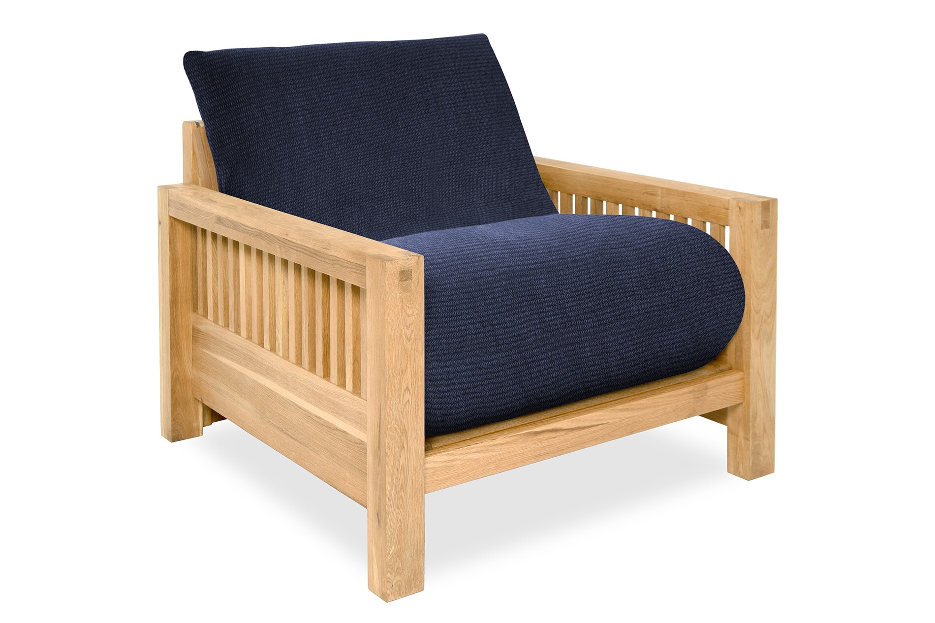 Oak OKE Single Aldeburgh Navy Blue