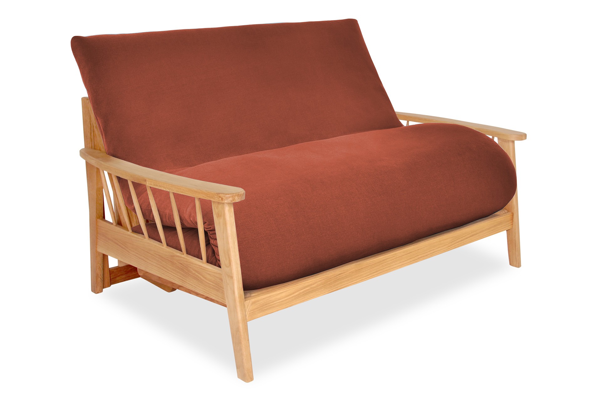 Swift Sofa Bed Seater Handloom Terracotta