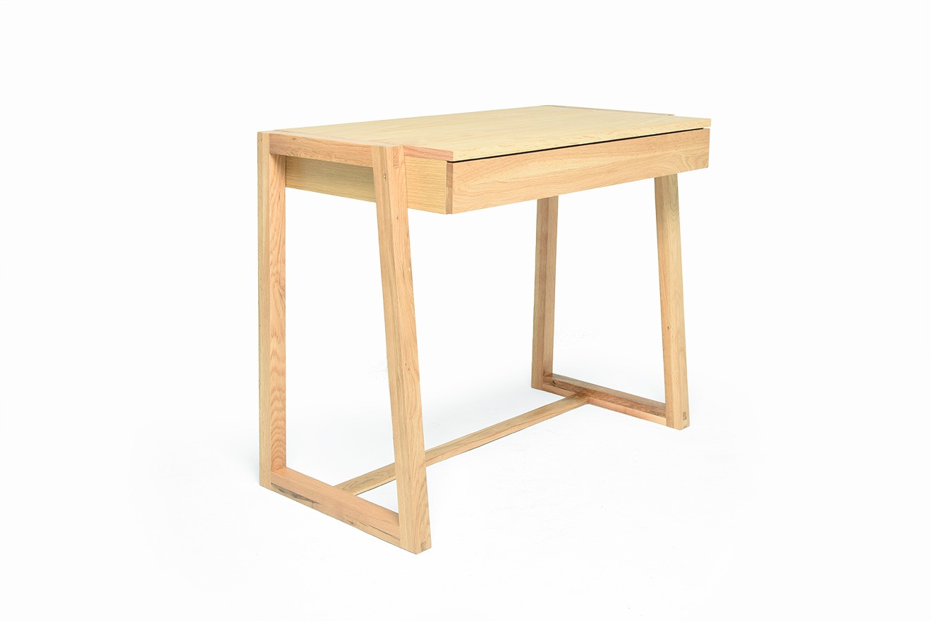 Oak Nook Writing Desk with Storage Drawer | Futon Company