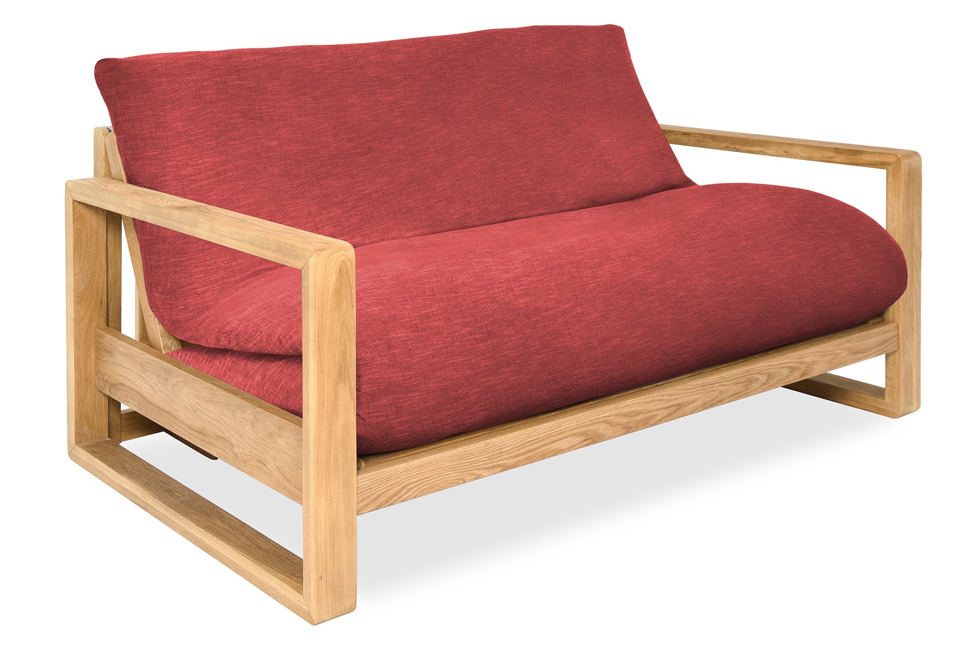 Oak Cuba Seater Coast Weave Acer Red