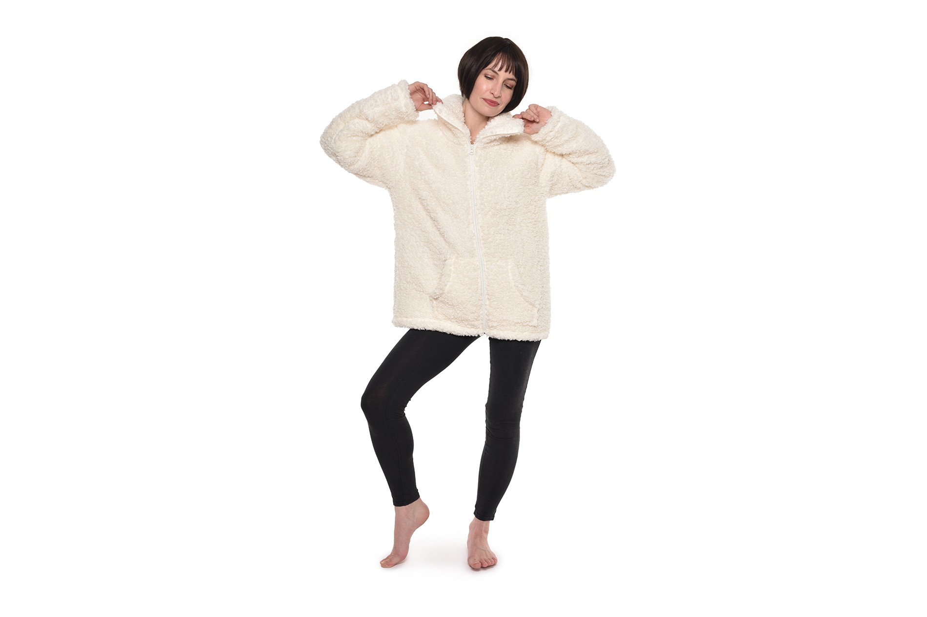 Faux Sheepskin Cosy Jacket with pockets | Futon Company