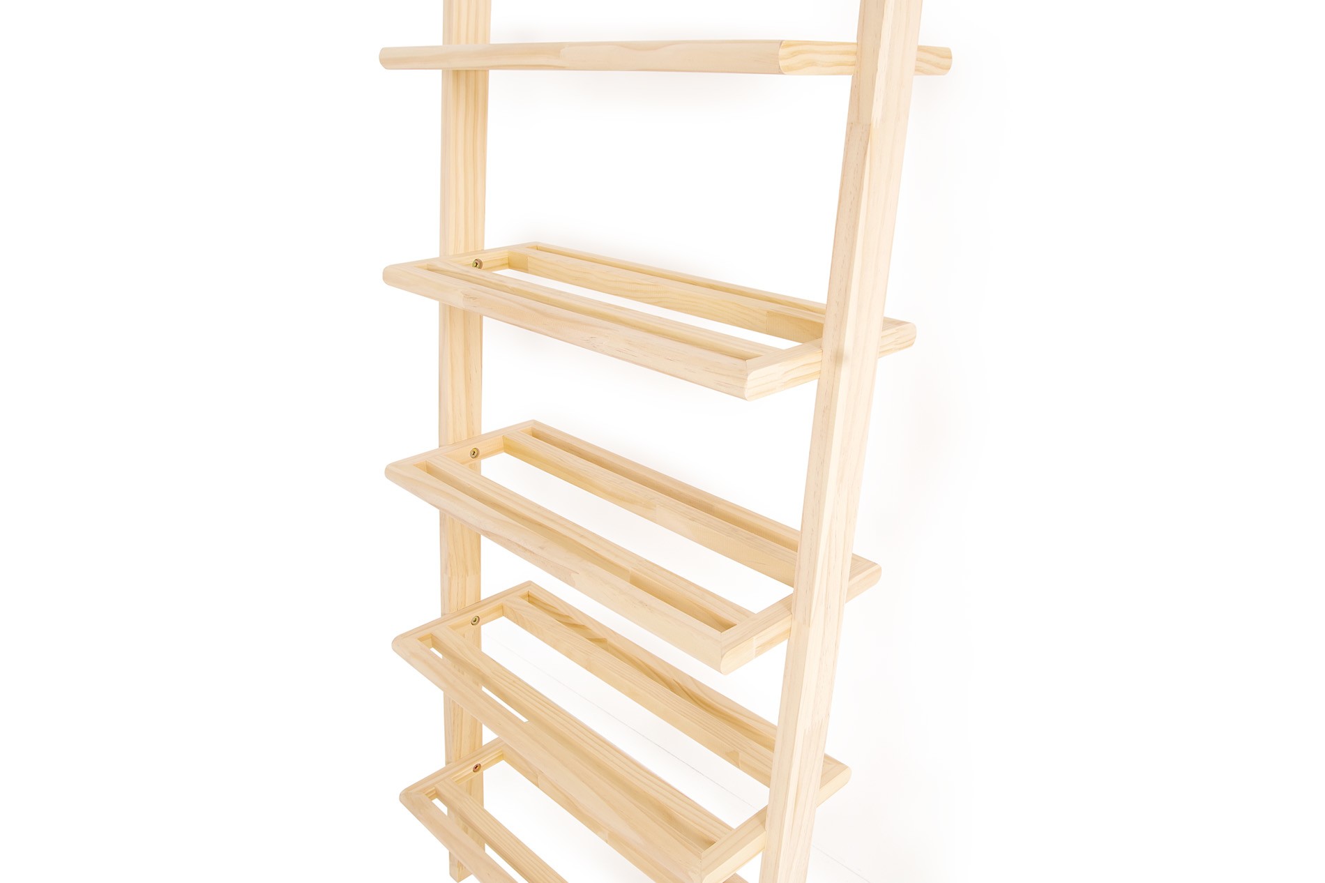 Leaning hot sale shoe rack