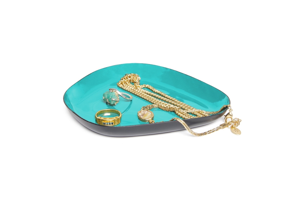 Mizu Enamel Tray - Small (Pacific Blue)