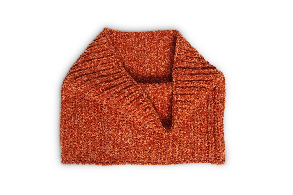 FC Chenille Scarf Terracotta Oss Sx