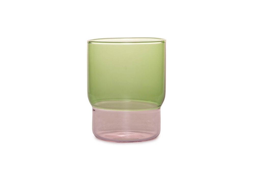 Ravenna Stacking Tumbler (Olive Green & Pink)