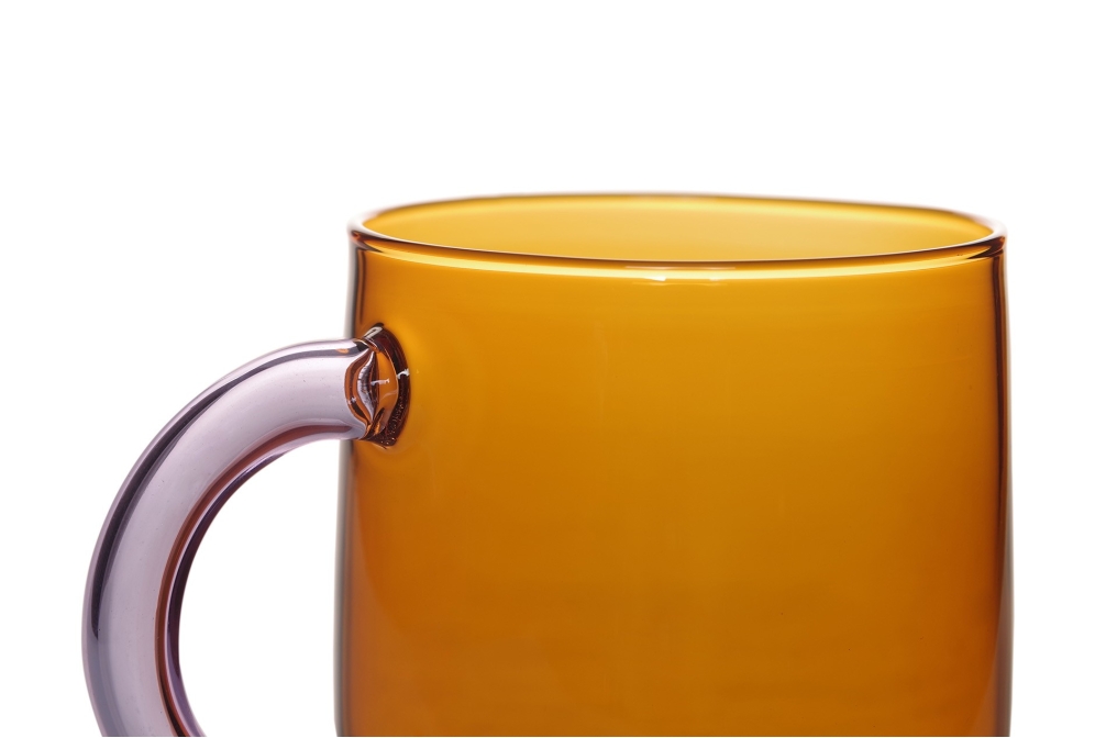 Alassio Coffee Cup (Amber & Lilac)