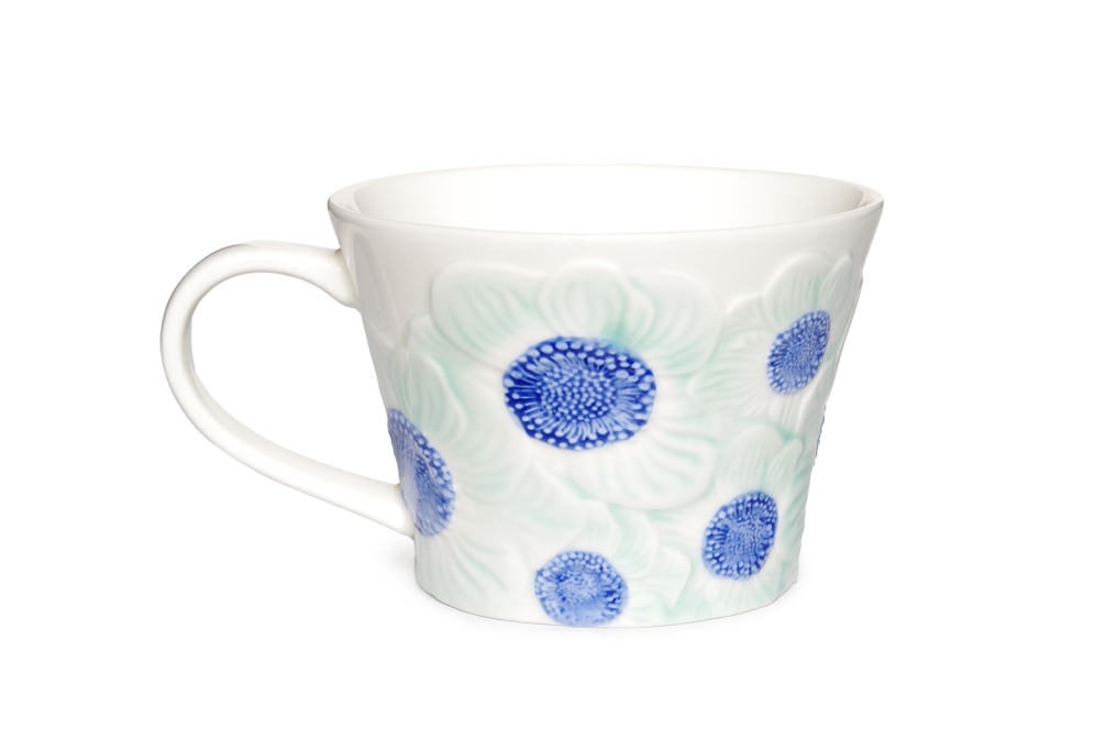 Flora Tea Mug (Blue Daisy)