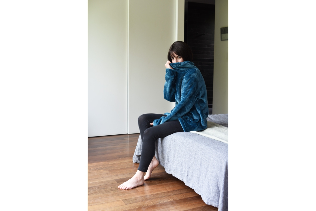 FC Deep Fleece Lounge Top Oslo Blue