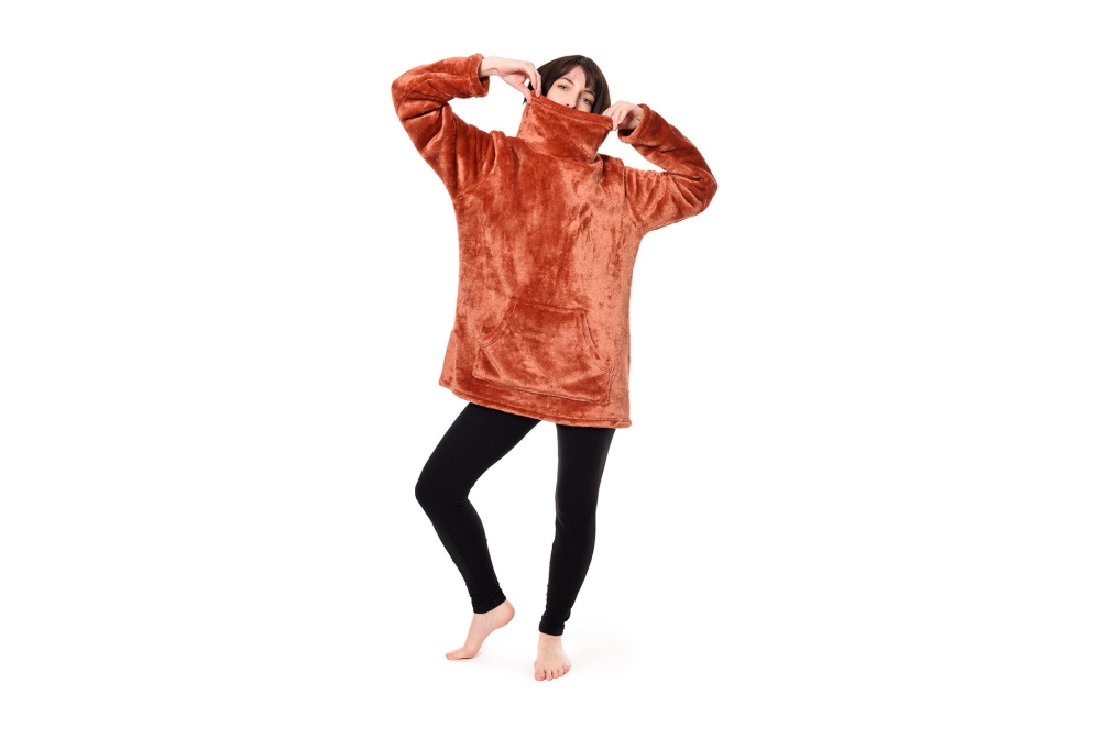 Deep Fleece Lounge Top (Terracotta)