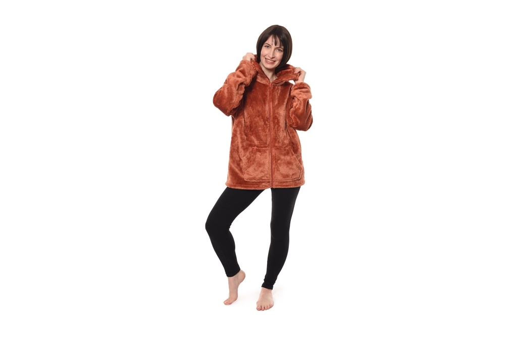 FC Deep Fleece Cosy Jacket Terracotta