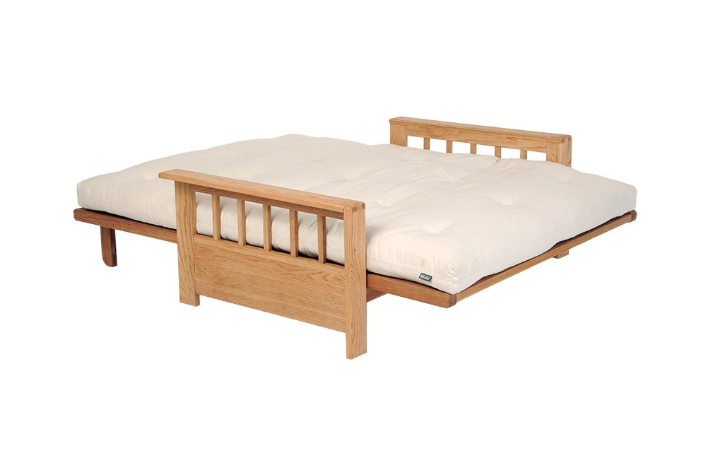 Vienna 2 Seater Oak Sofa Bed 2