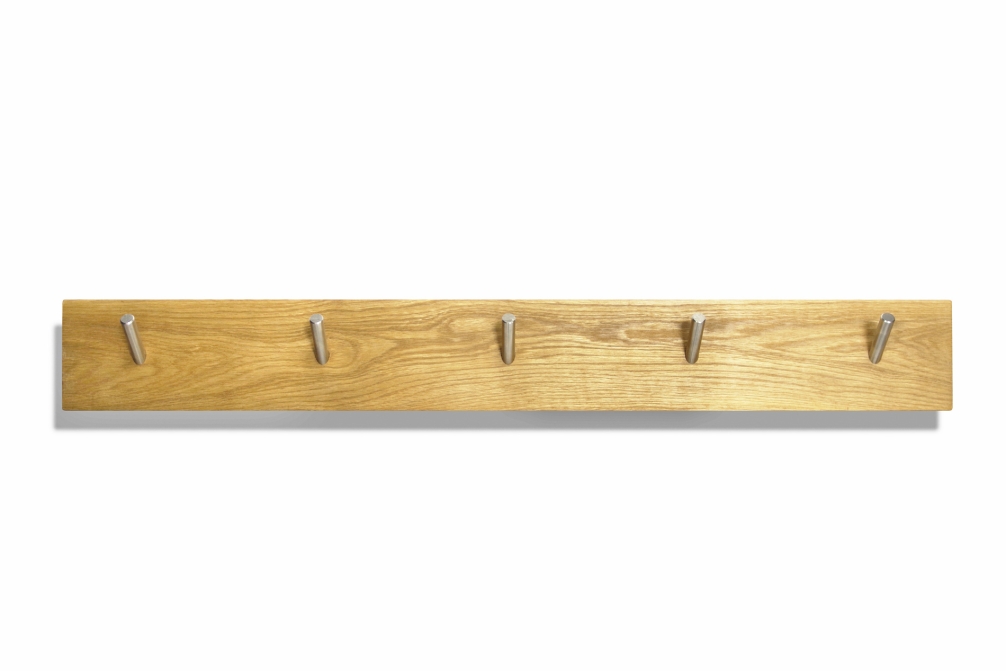 Oak Letter Storage Hook Rail front