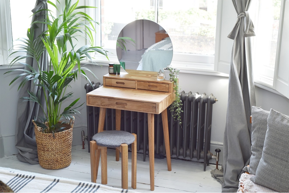 Moonrise table in bedroom