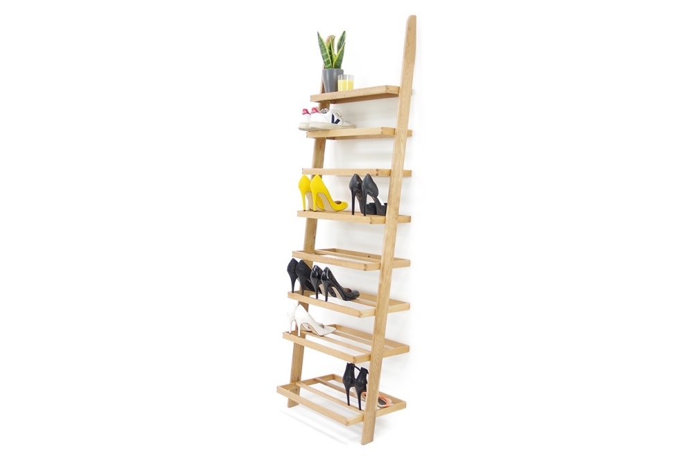 Leaning Ladder Shoe Rack