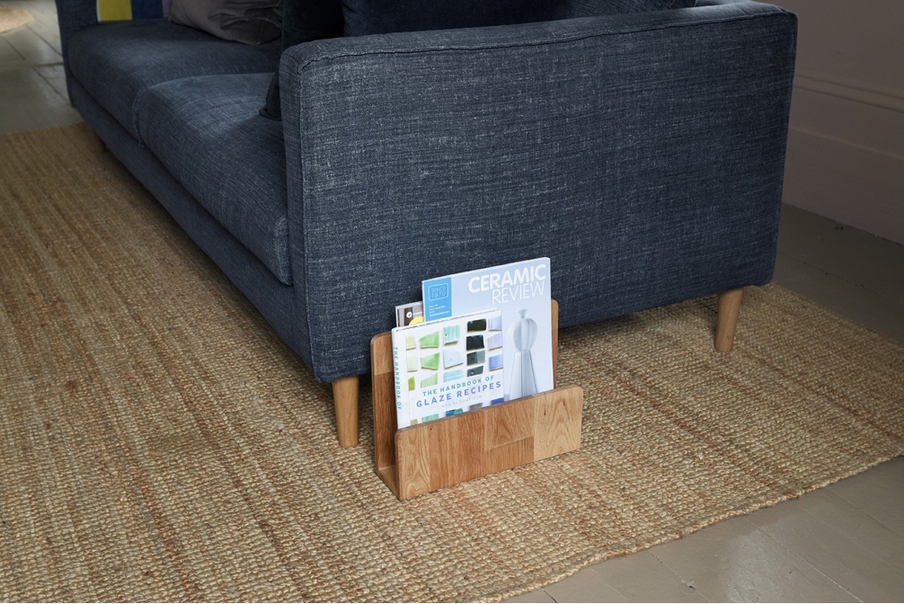 FC Oak Magazine Rack Small