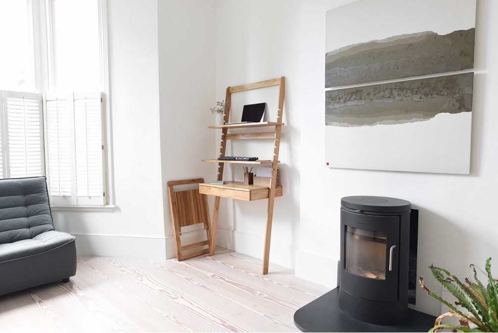 FC Oak Standing Ladder Desk