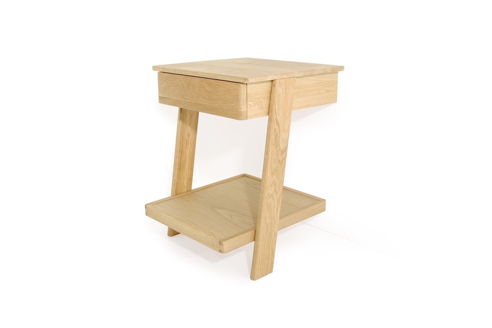 FC Oak Laya Low Bedside Table