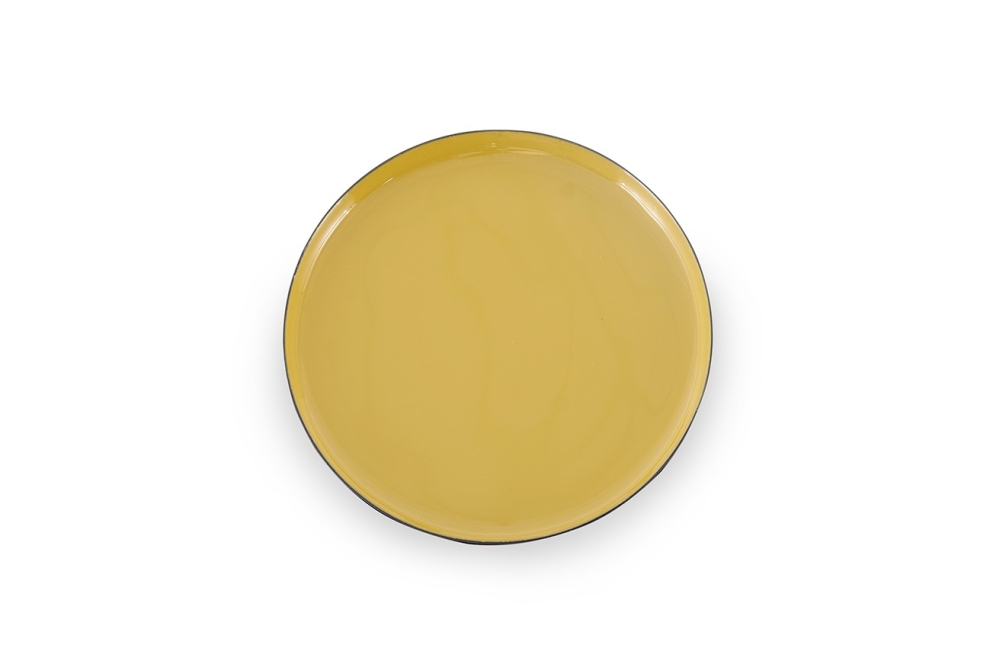 FC Round Enamel Coaster Sauterne