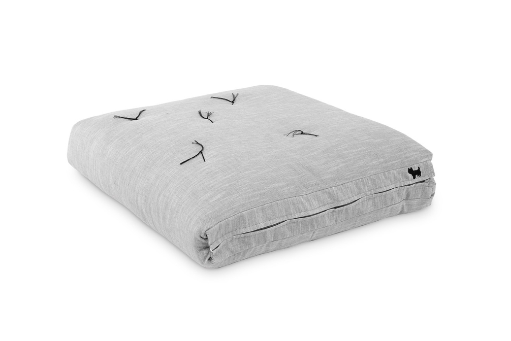 FC Zip Up Bed Coast Weave Pebble Grey