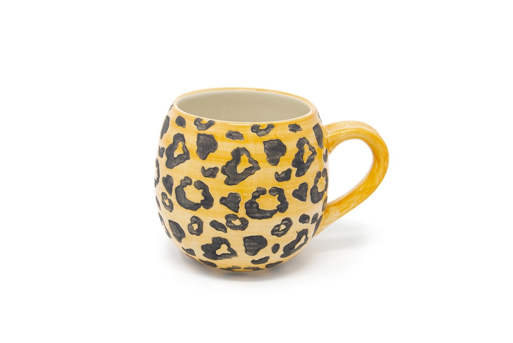 Extra Large Hot Chocolate Mug Leopard