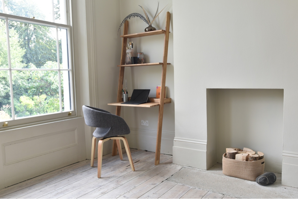 Oak Lean To Desk