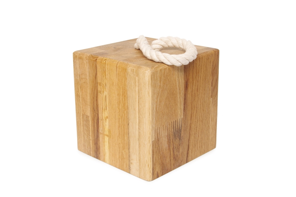 FC Oak Cube Doorstop