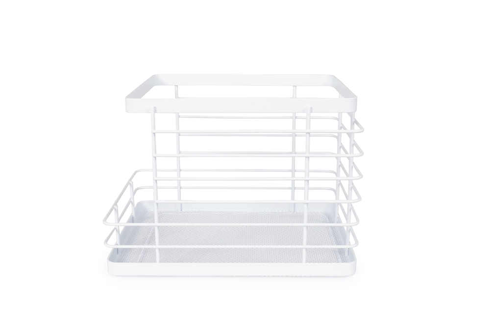 FC Stackable Pannier Wire Basket White