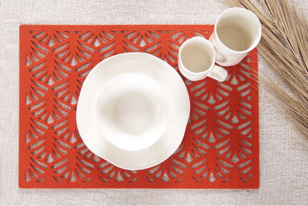 FC Ray Placemats Burnt Orange Cny Bf