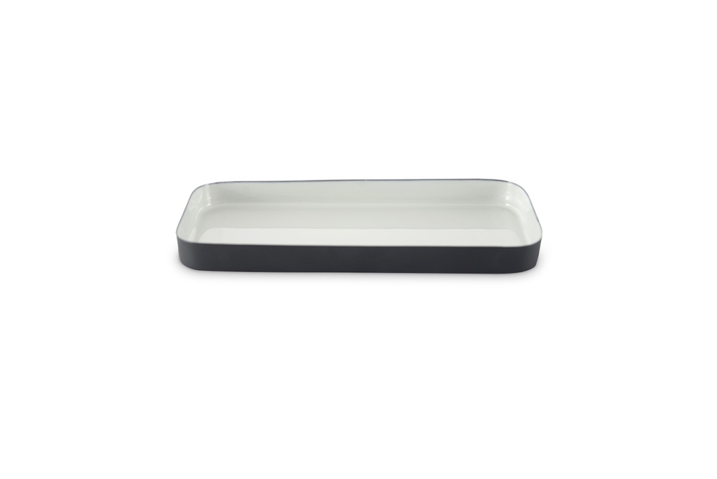 FC Enamel Rectangular Tray Cool Grey