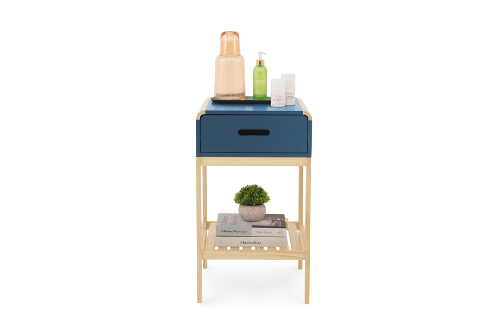 FC Hale Bedside Cabinet Blue