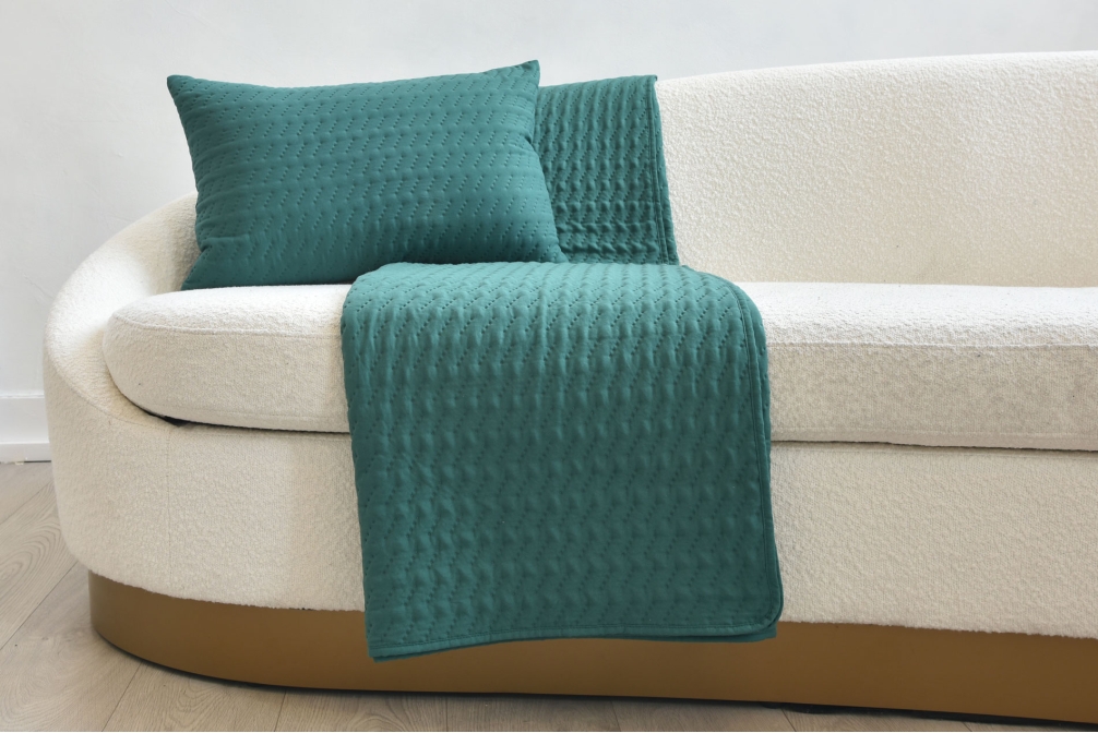 FC Dimples Cushion Cover Fir Green