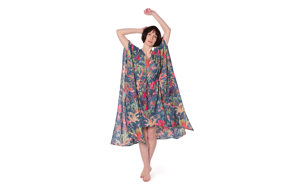 FC Paradise Cotton Kaftan Nordic Blue