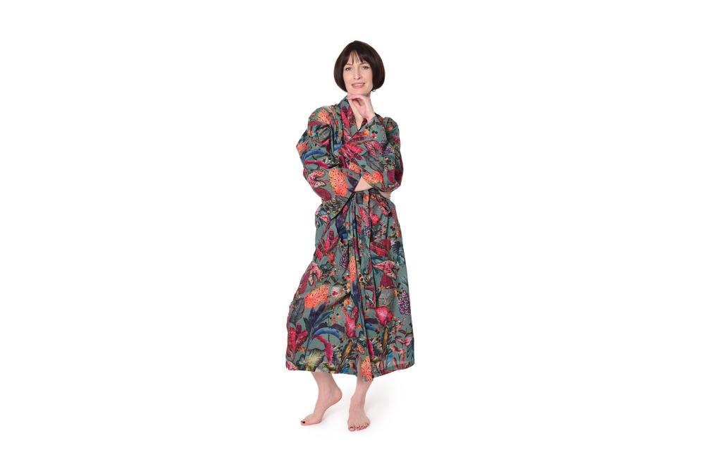 FC Tropical Cotton Bathrobe Teale