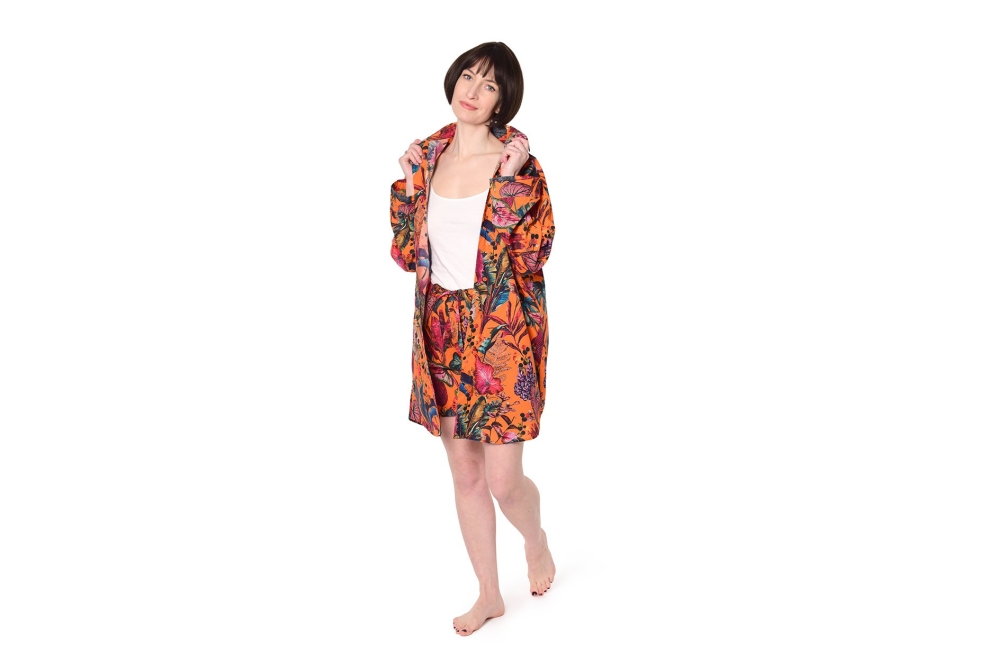 FC Tropical Long Sleep Shirt Mandarin Txy V