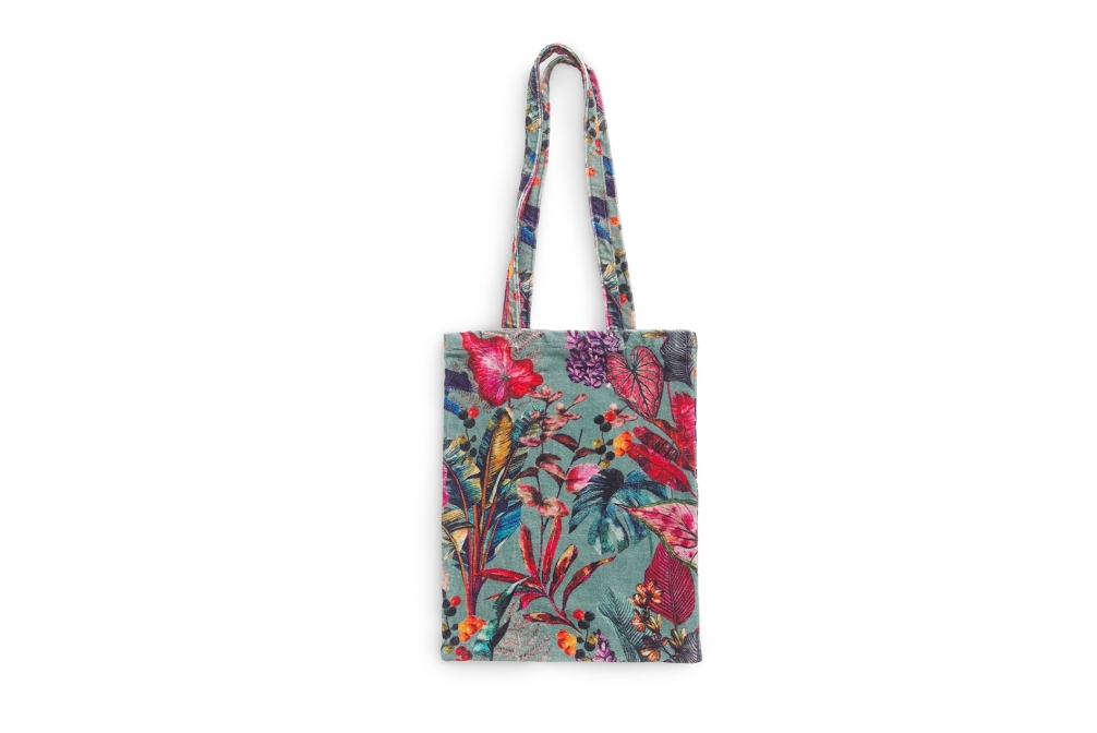 FC Tropical Velvet Tote Teale