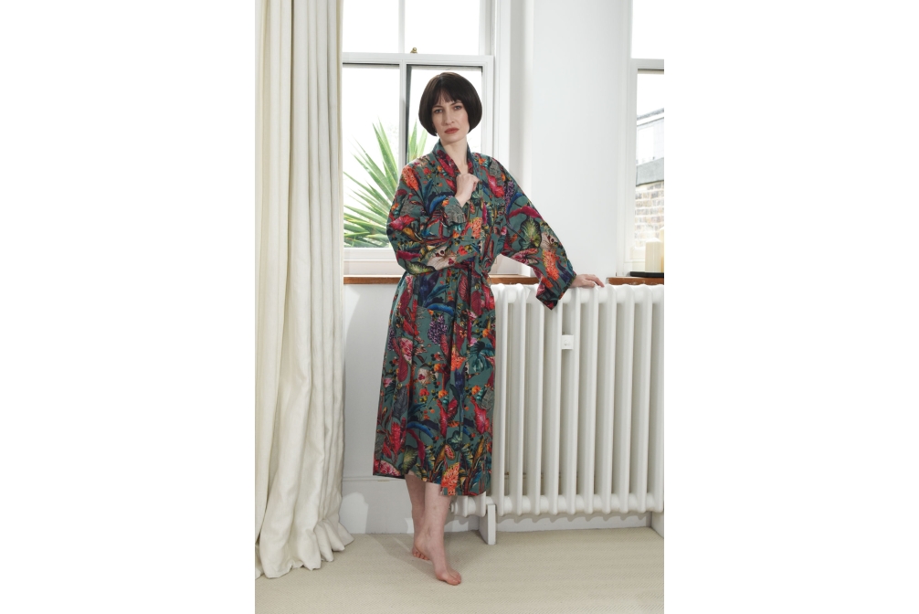 Tropical Robe Teale