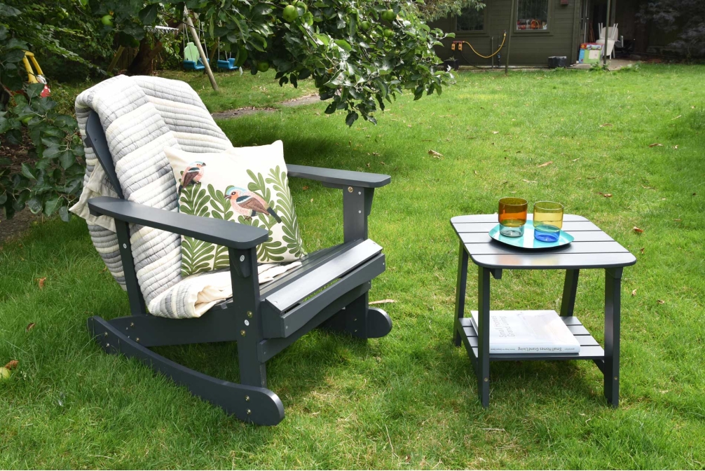 FC Adirondack Table Chairs Grey Leytonstone LS Qlzo Qx