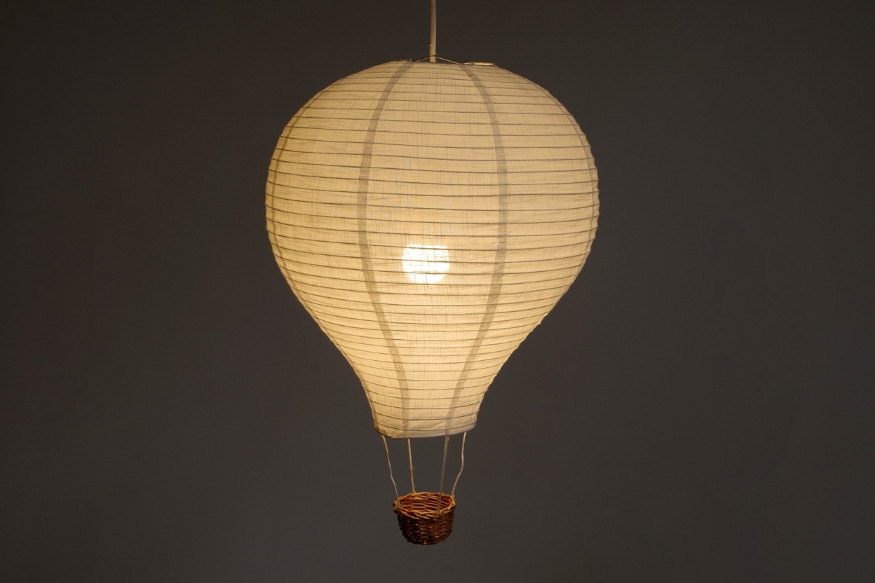 Fabric Verne Balloon Pendant Lamp Shade