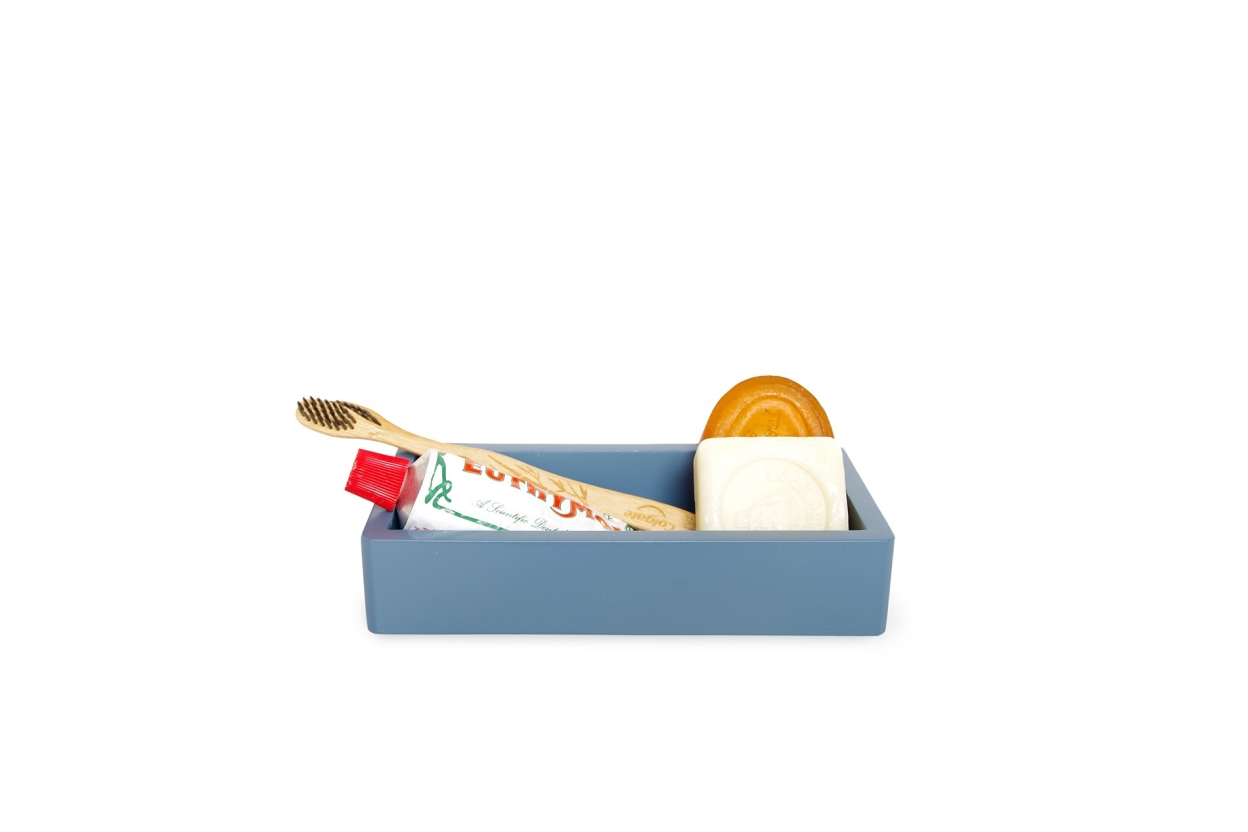 FC Rectangular Mdf Tray Small Blue