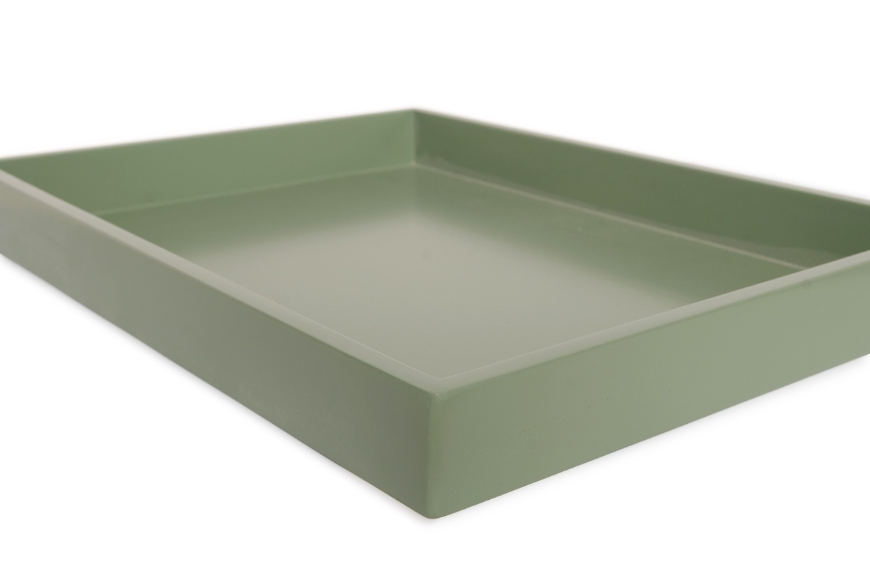 FC Rectangular Mdf Tray Large Green