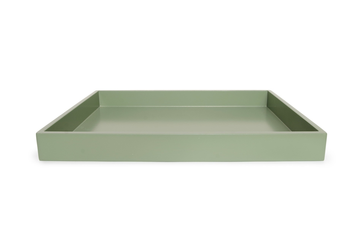 FC Rectangular Mdf Tray Large Green D Fe