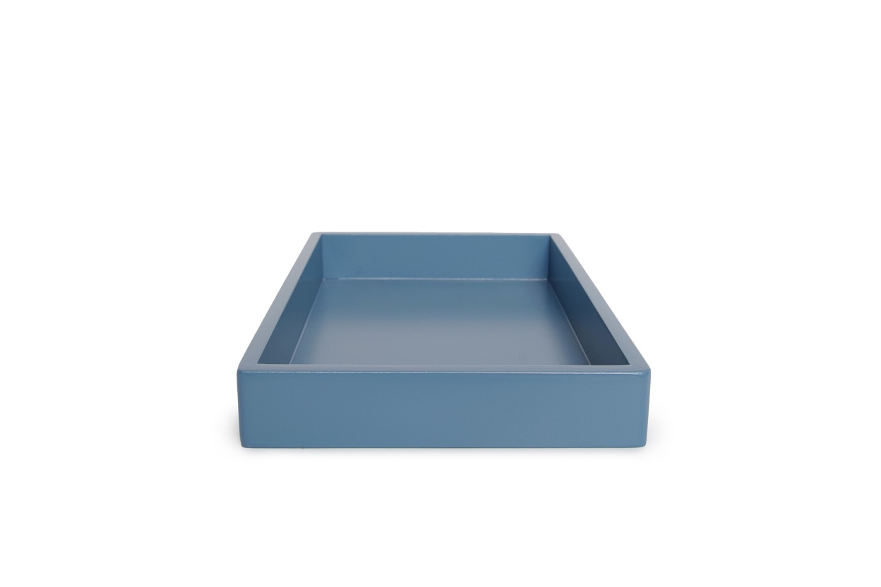 FC Rectangular Mdf Tray Medium Blue