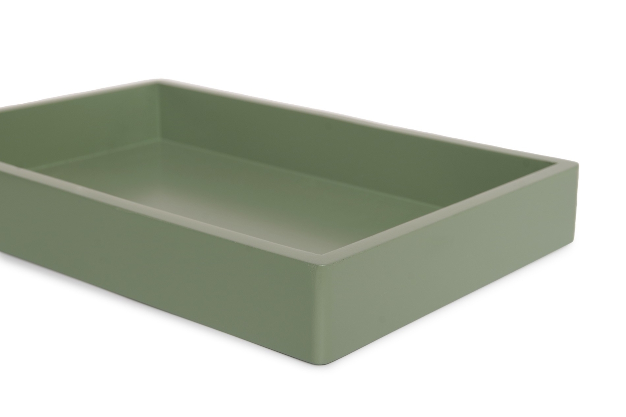 FC Rectangular Mdf Tray Medium Green