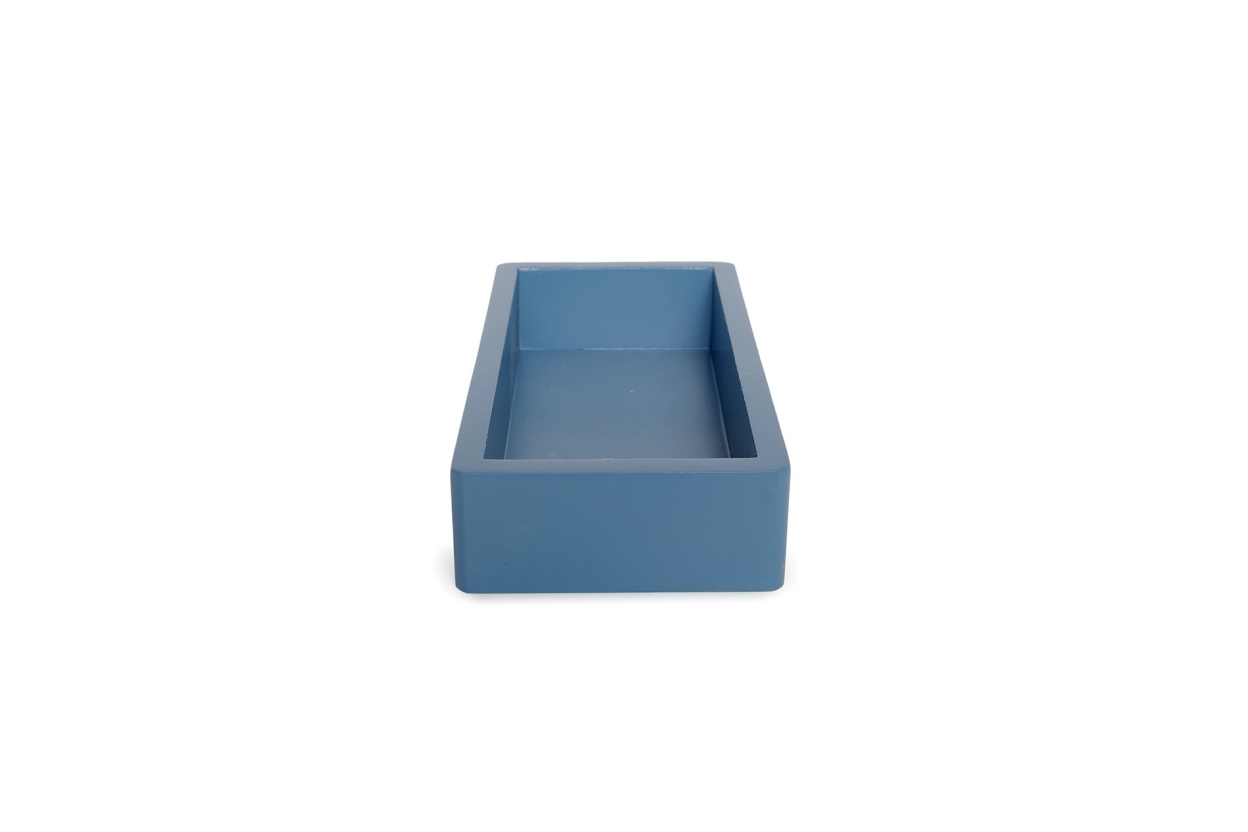 FC Rectangular Mdf Tray Small Blue