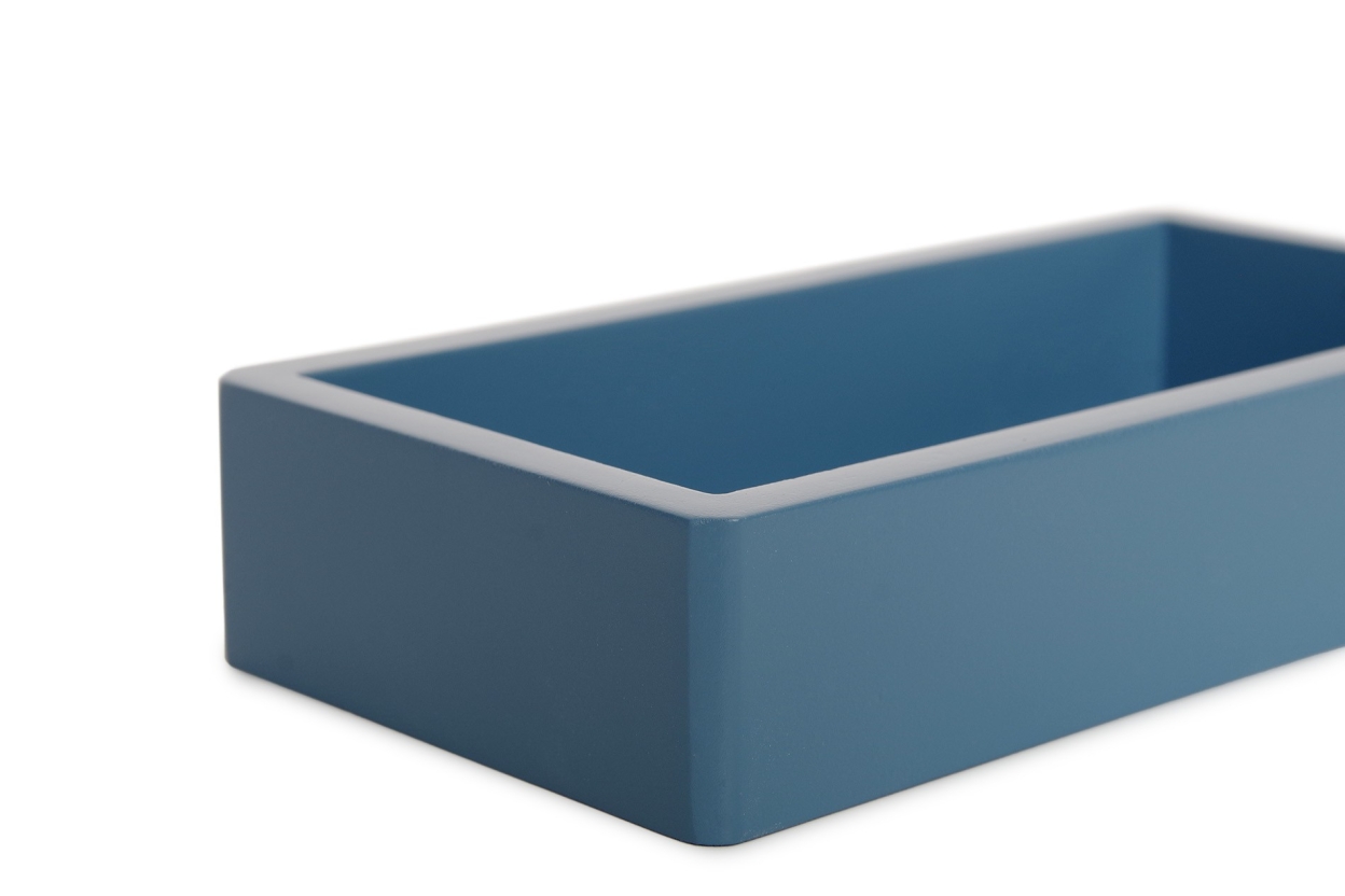 FC Rectangular Mdf Tray Small Blue