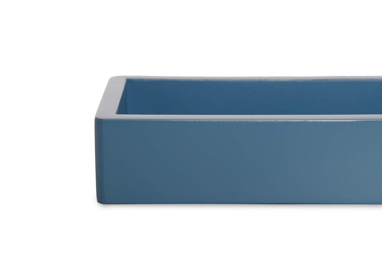 FC Rectangular Mdf Tray Small Blue