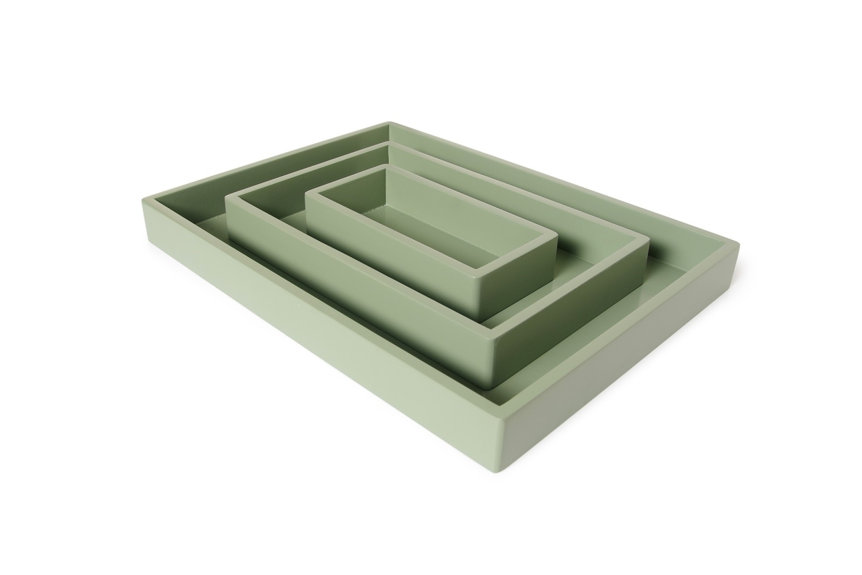 FC Rectangular Mdf Trays Green Qfq Uv