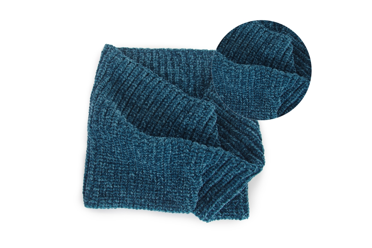 FC Chenille Neck Warmer Oslo Blue