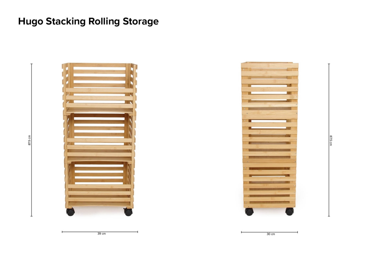 Hugo Stacking Rolling Storage