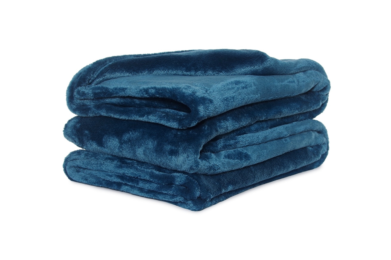 Deep Fleece Bedspread (Oslo Blue)Deep Fleece Bedspread (Oslo Blue)